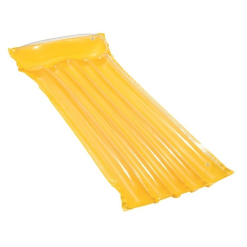 Barevná plážová matrace BESTWAY 183 x 76 cm žlutá