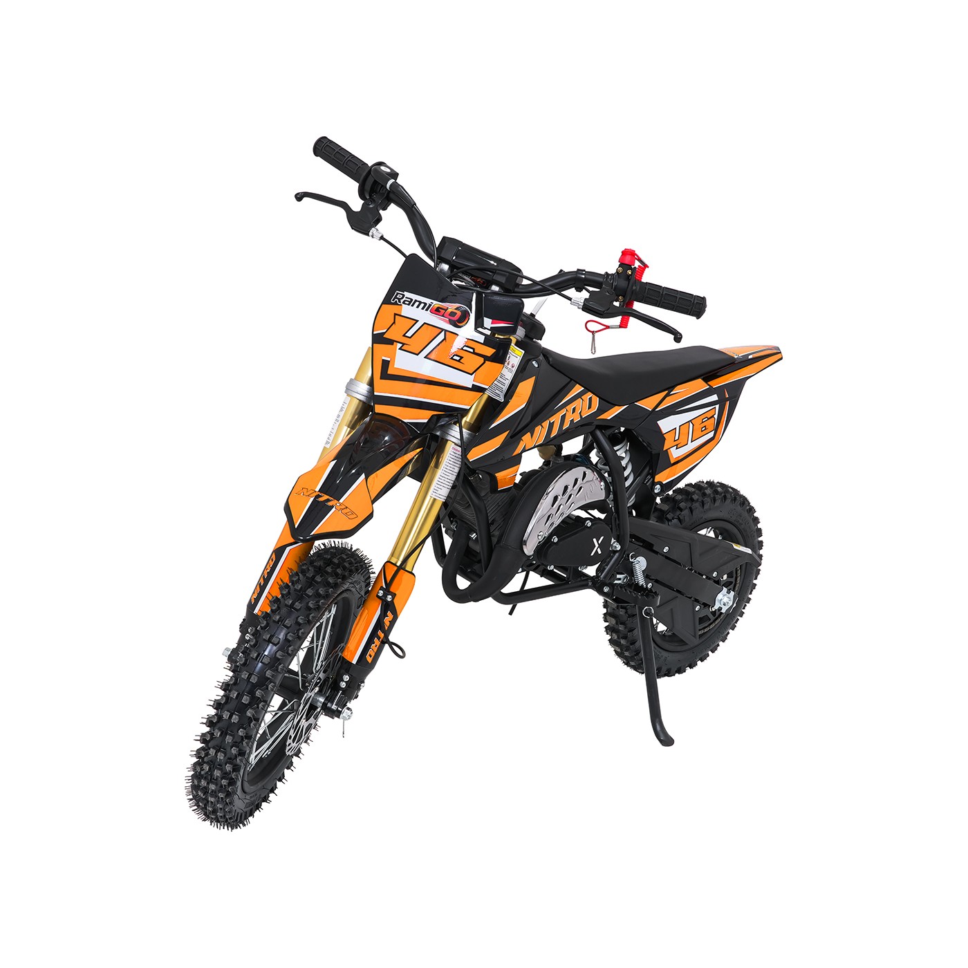 Spalovací motor NITRO 60cc oranžové barvy pro vozidla