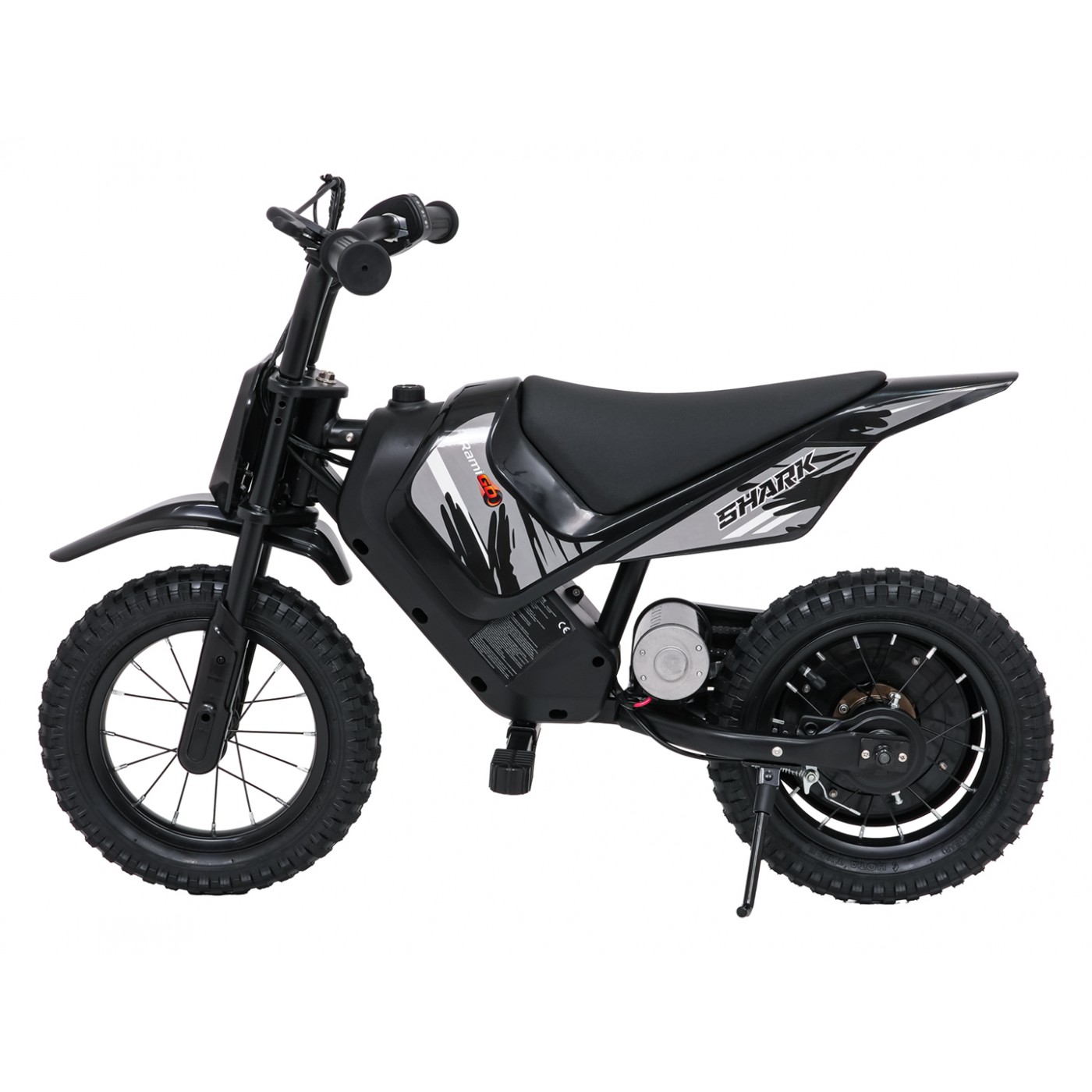 Elektrické motorové vozidlo SHARK, černé