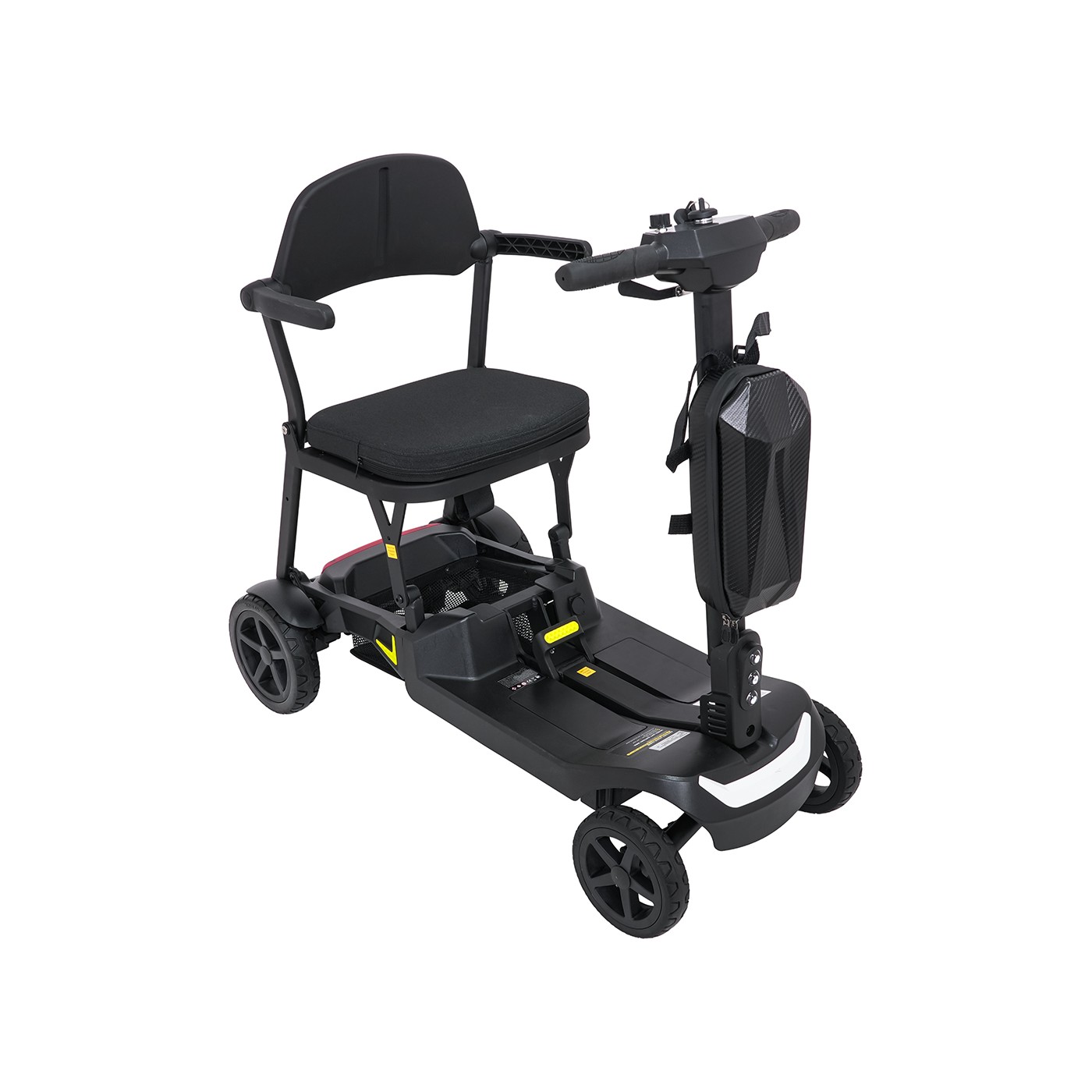 Elektrická koloběžka SeniorStar Black pro seniory na čtyřech kolech