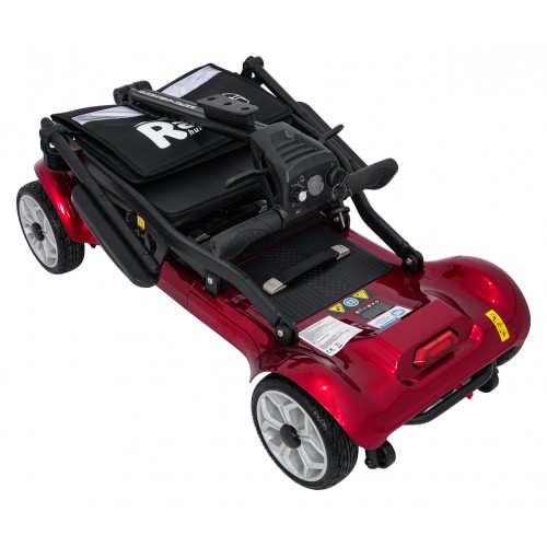 Elektrická koloběžka EasyGo Red pro seniory na čtyřech kolech