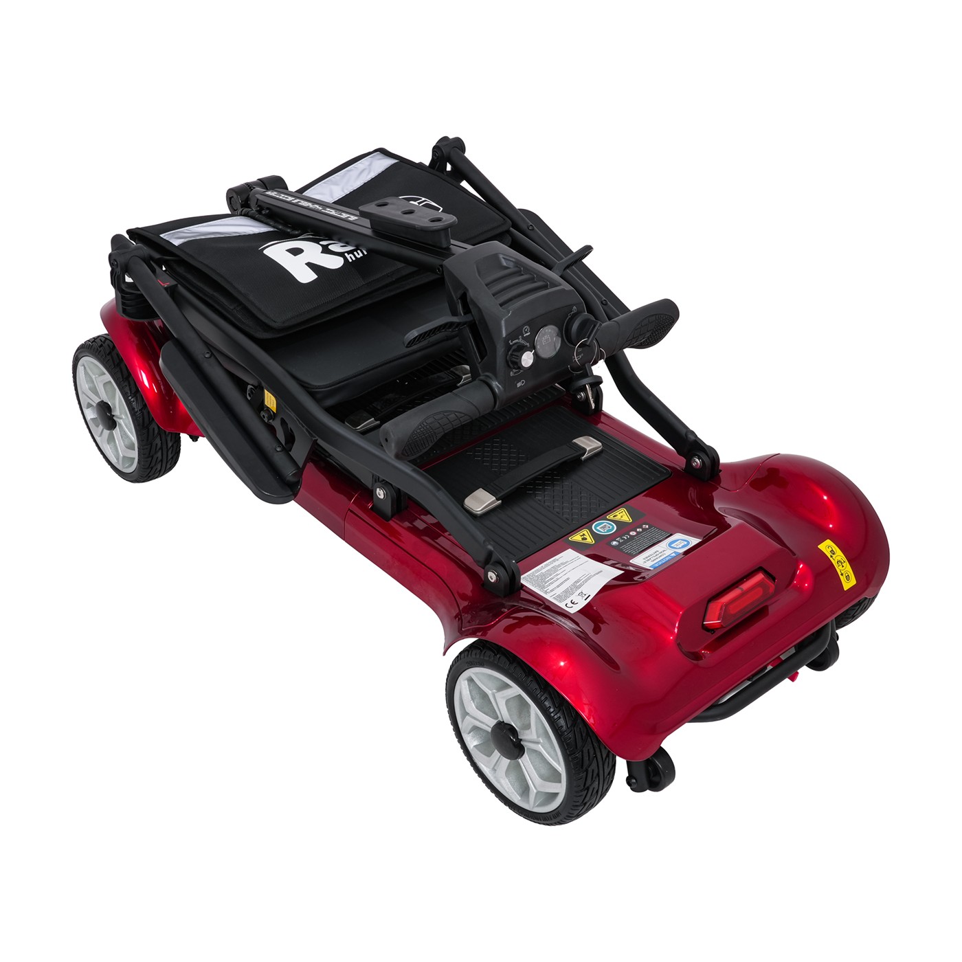 Elektrická koloběžka EasyGo Red pro seniory na čtyřech kolech