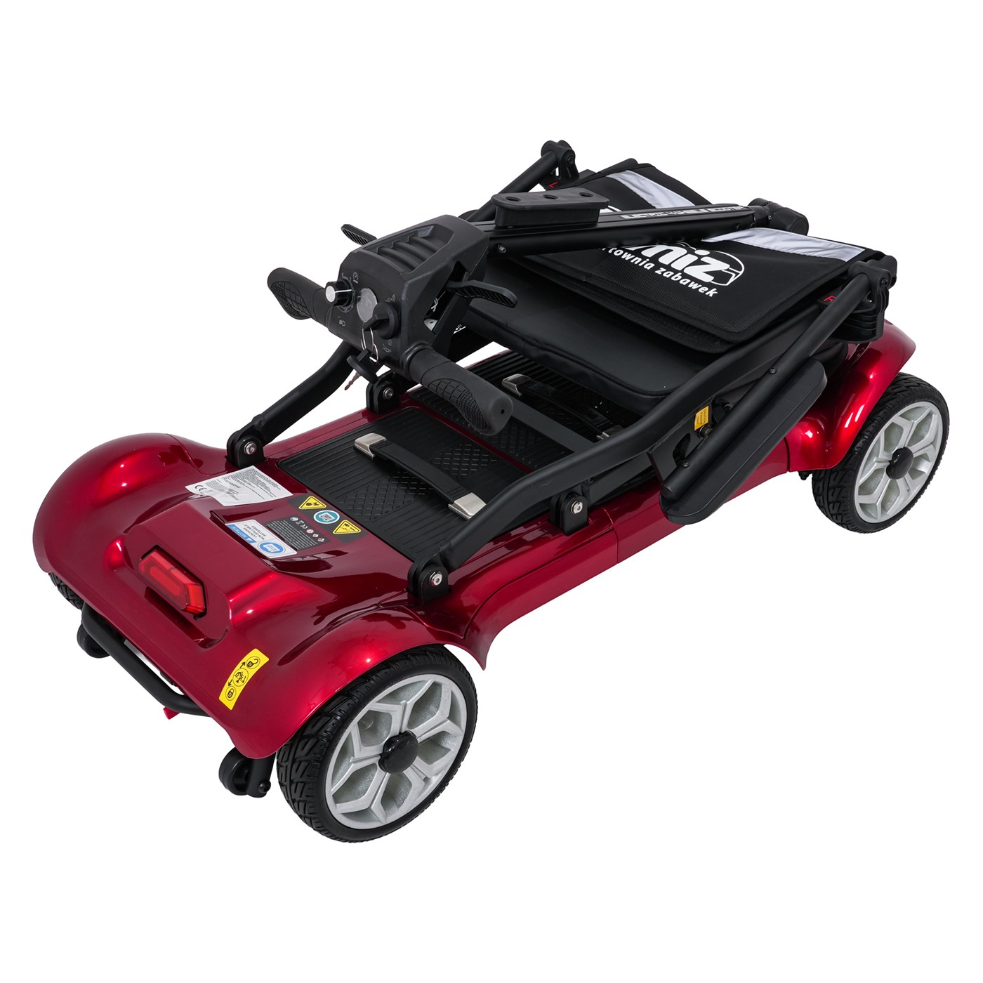 Elektrická koloběžka EasyGo Red pro seniory na čtyřech kolech