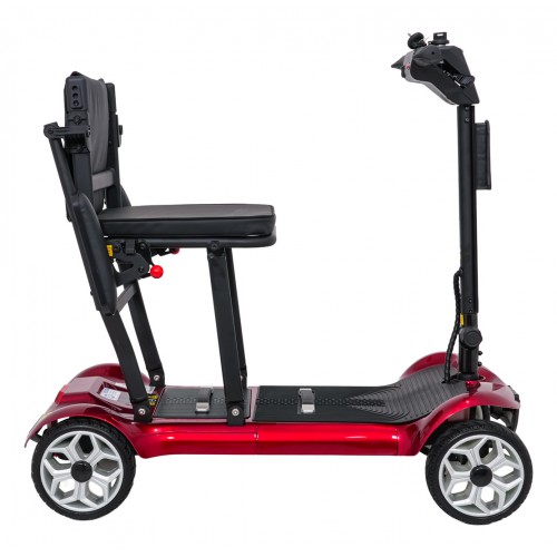 Elektrická koloběžka EasyGo Red pro seniory na čtyřech kolech