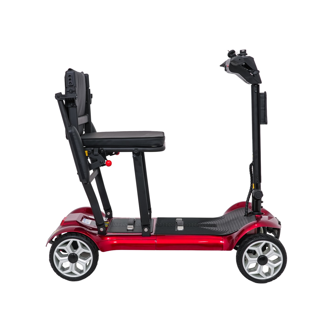 Elektrická koloběžka EasyGo Red pro seniory na čtyřech kolech