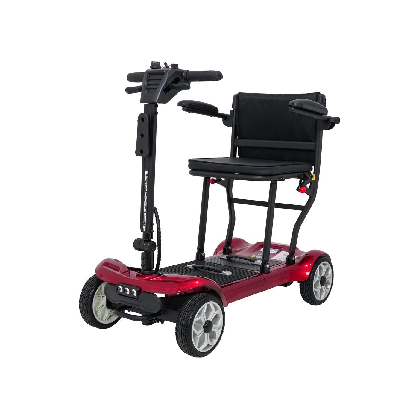 Elektrická koloběžka EasyGo Red pro seniory na čtyřech kolech