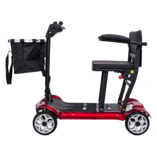 Elektrická koloběžka EasyGo Red pro seniory na čtyřech kolech