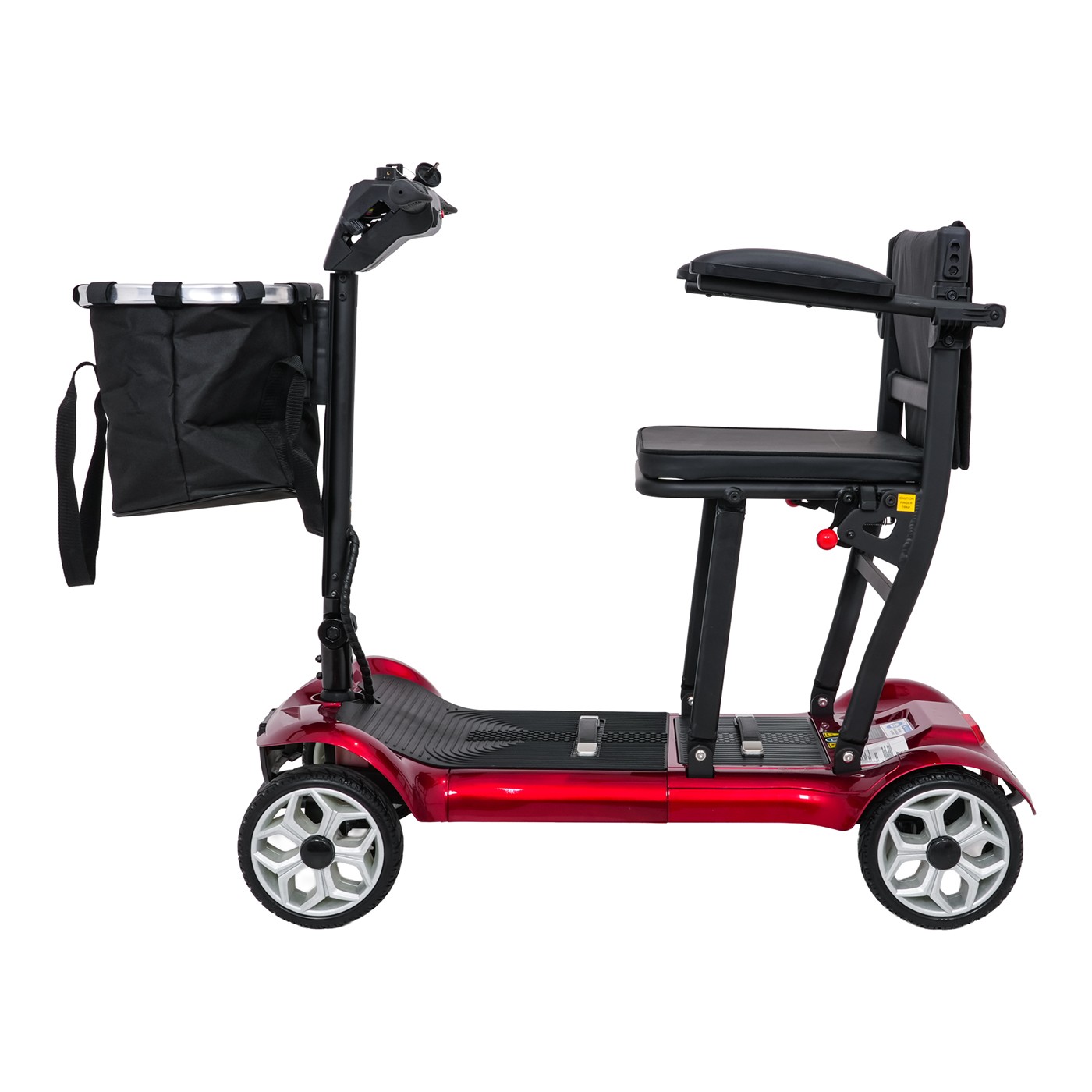 Elektrická koloběžka EasyGo Red pro seniory na čtyřech kolech
