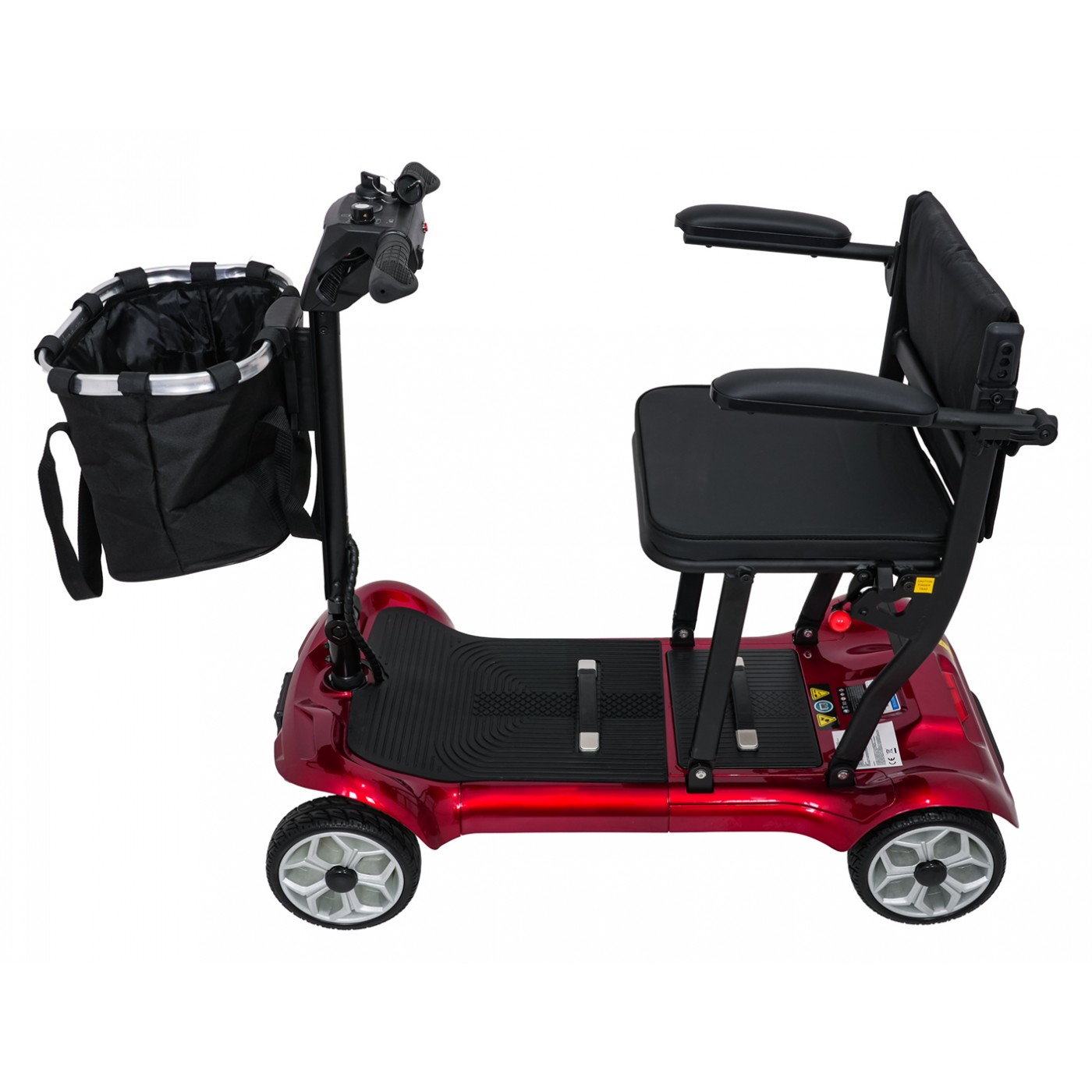 Elektrická koloběžka EasyGo Red pro seniory na čtyřech kolech