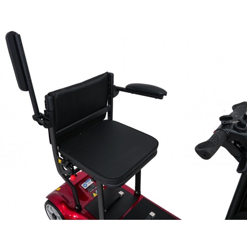 Elektrická koloběžka EasyGo Red pro seniory na čtyřech kolech