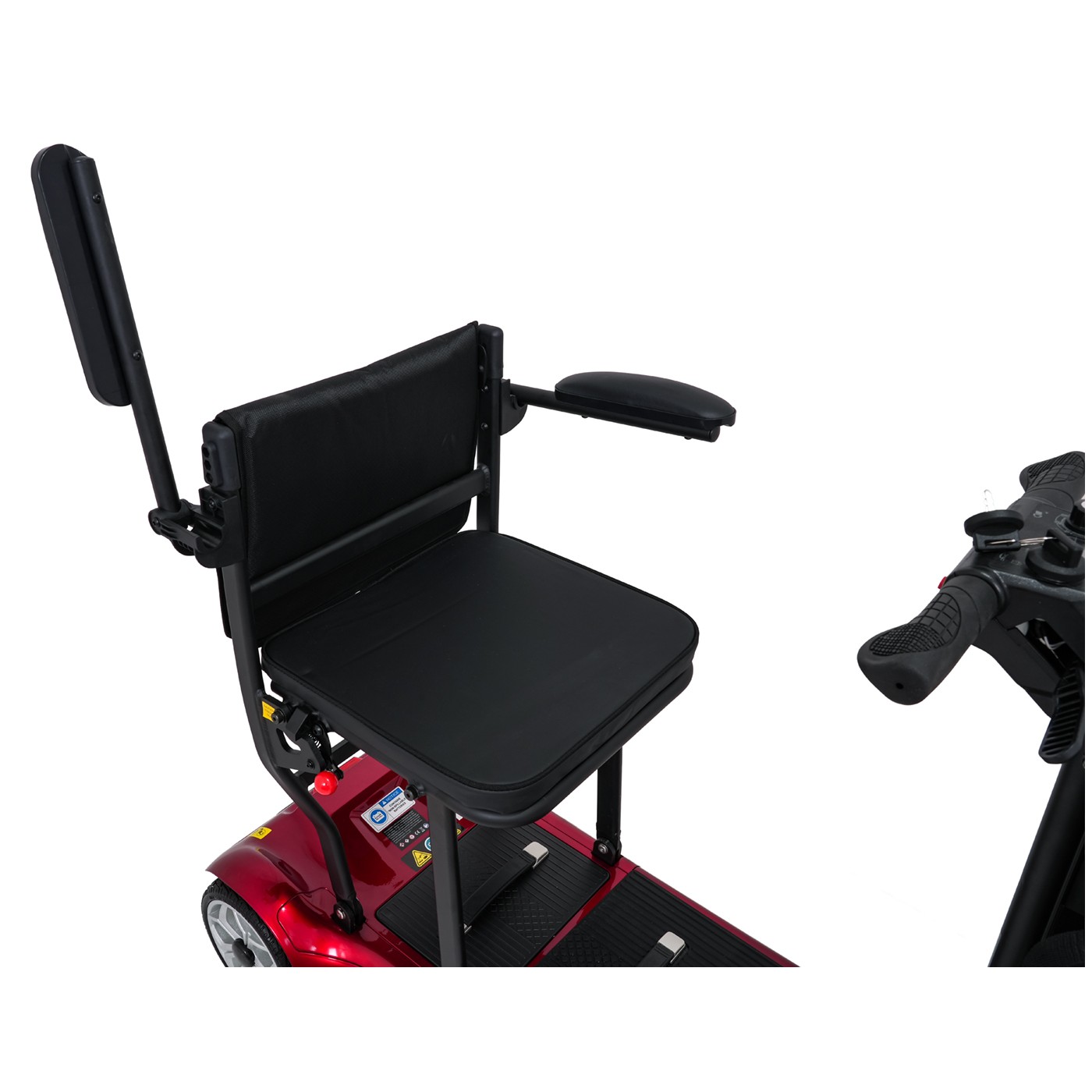 Elektrická koloběžka EasyGo Red pro seniory na čtyřech kolech