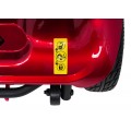 Elektrická koloběžka EasyGo Red pro seniory na čtyřech kolech