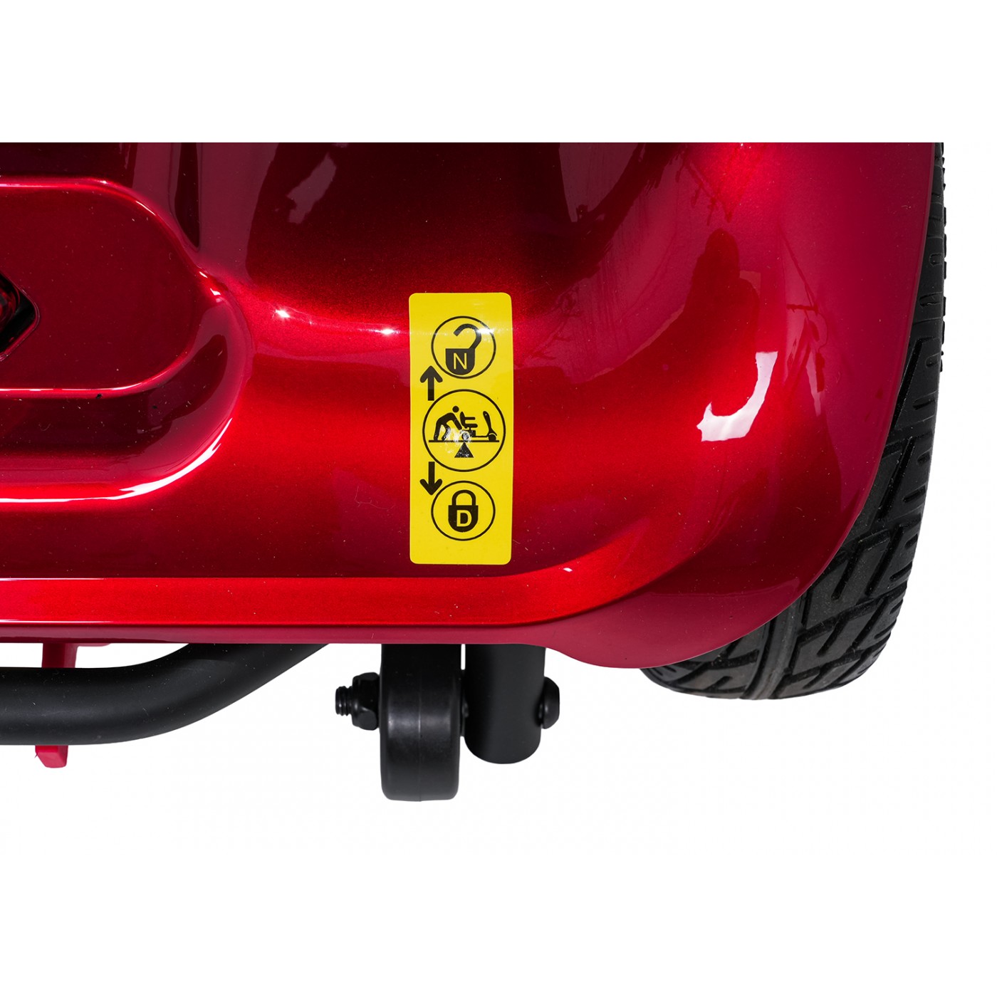 Elektrická koloběžka EasyGo Red pro seniory na čtyřech kolech