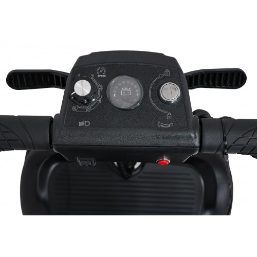 Elektrická koloběžka EasyGo Black pro seniory na čtyři kola