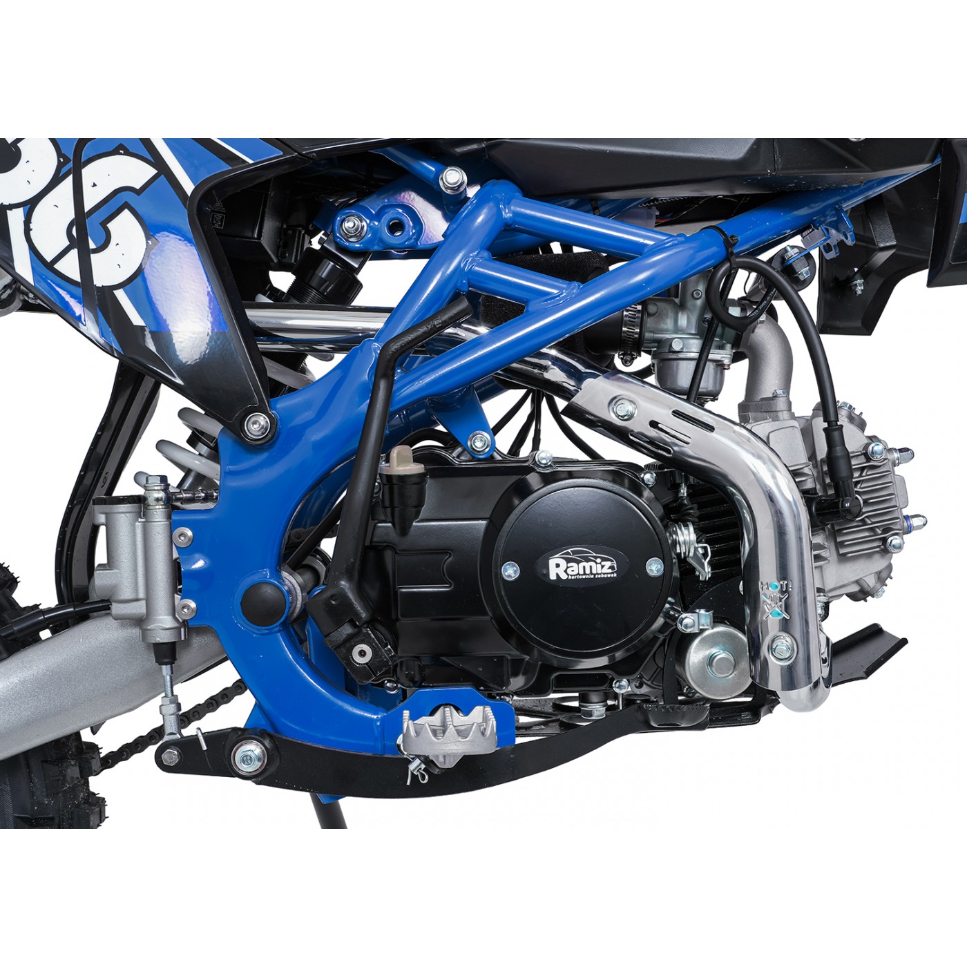 Spalovací motor vozidla ULTRA 66 125 ccm modrý