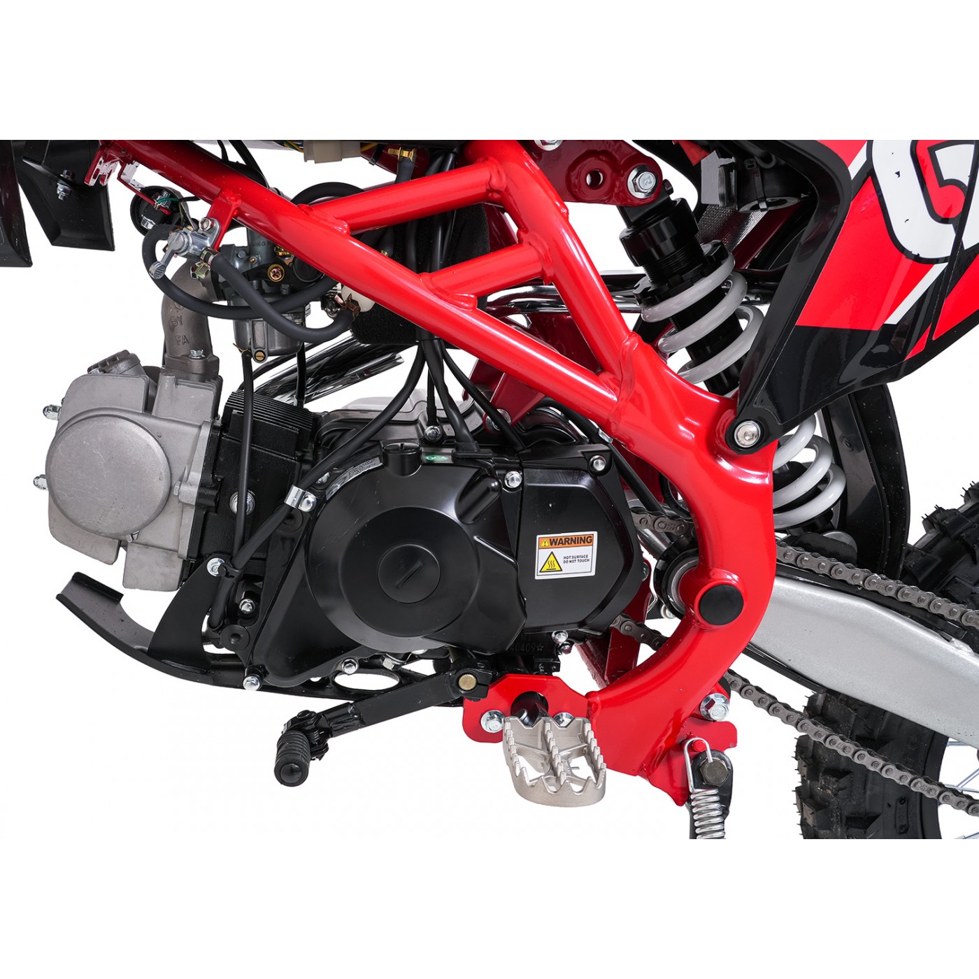 Spalovací motor vozidla ULTRA 66 125 ccm červený