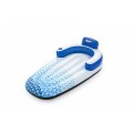 Nafukovací plavecká matrace Indigo Wave BESTWAY 183x97cm + nafukovací opěradlo + skladování nápojů