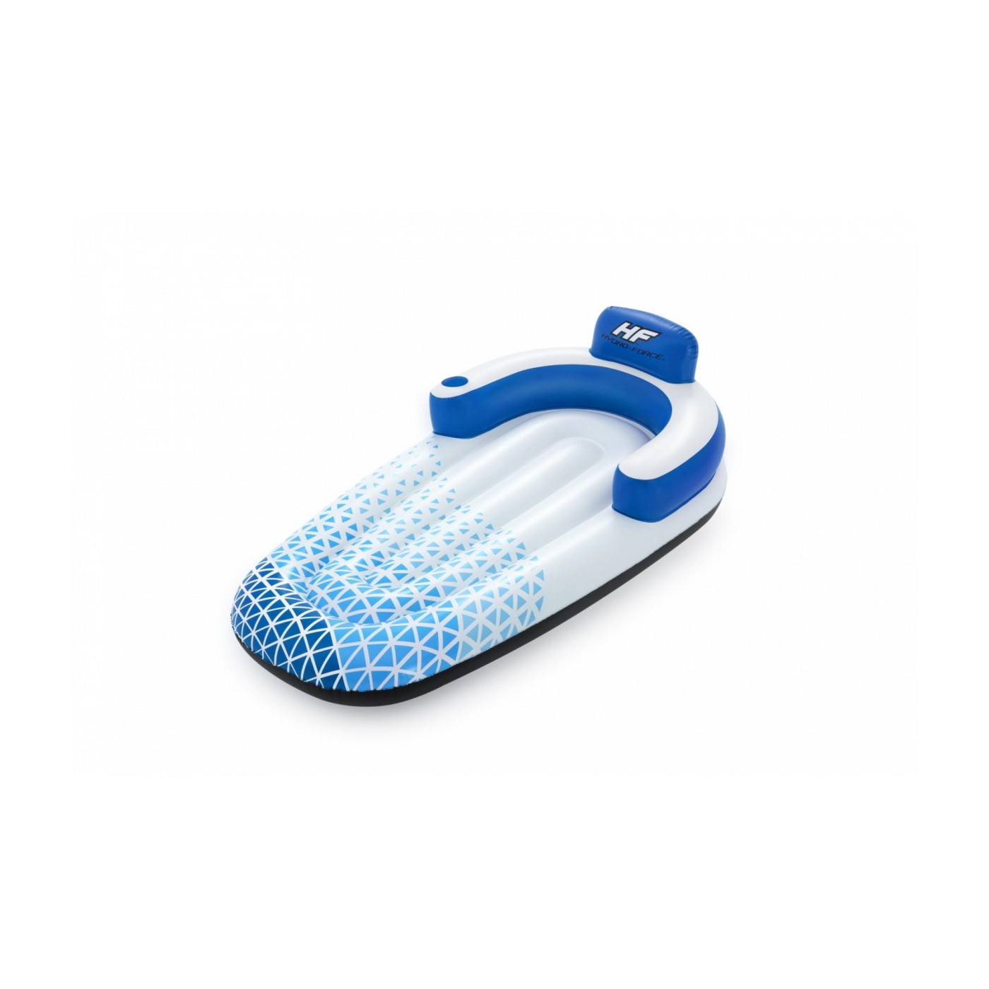 Nafukovací plavecká matrace Indigo Wave BESTWAY 183x97cm + nafukovací opěradlo + skladování nápojů