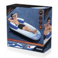 Nafukovací plavecká matrace Indigo Wave BESTWAY 183x97cm + nafukovací opěradlo + skladování nápojů