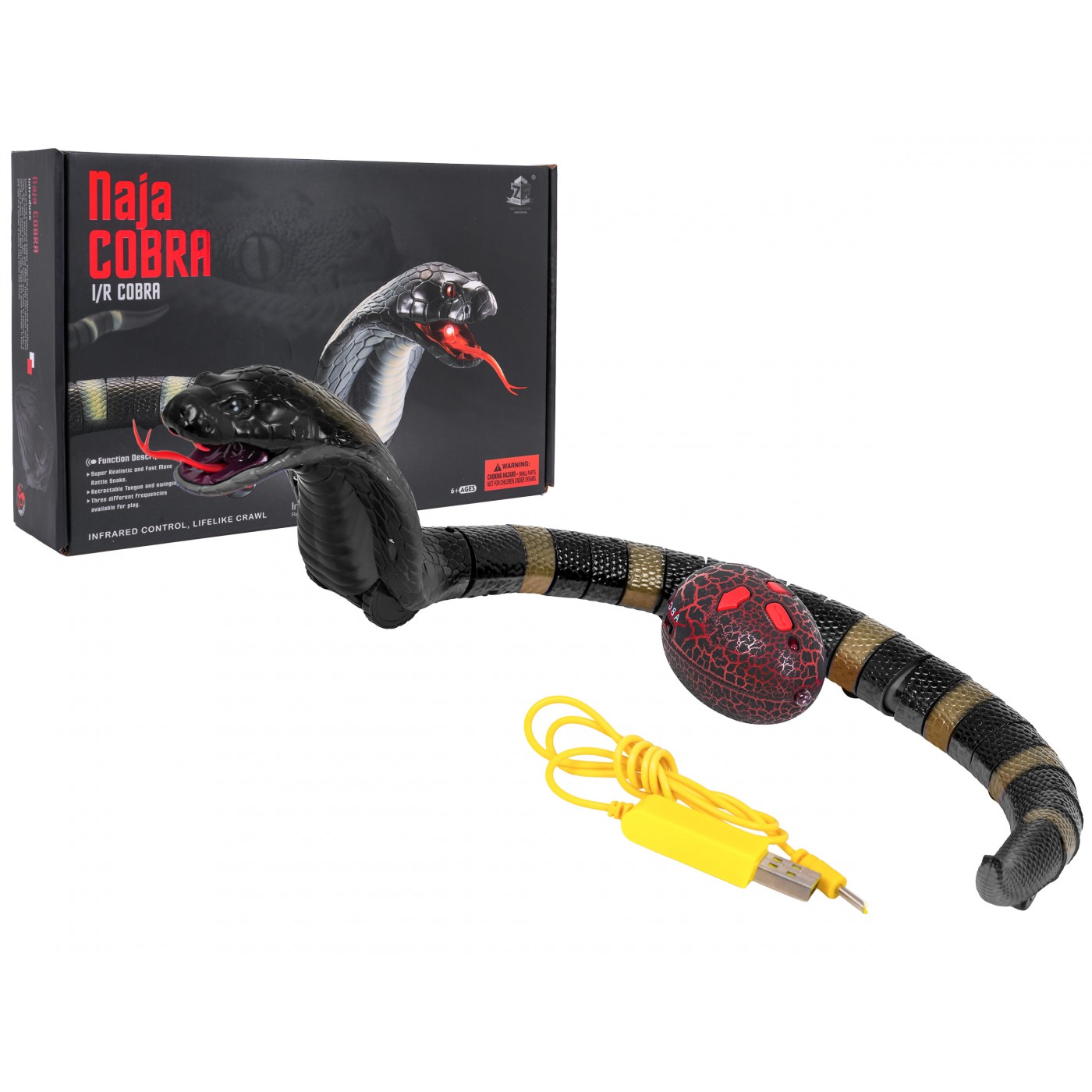 COBRA R/C Had Černý