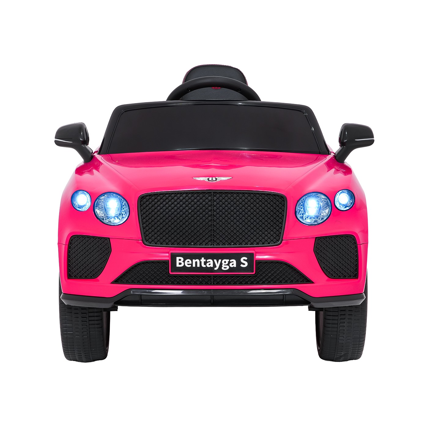 Růžové vozidlo Bentley Bentayga S
