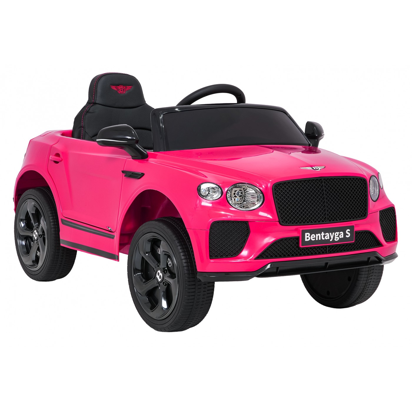 Růžové vozidlo Bentley Bentayga S