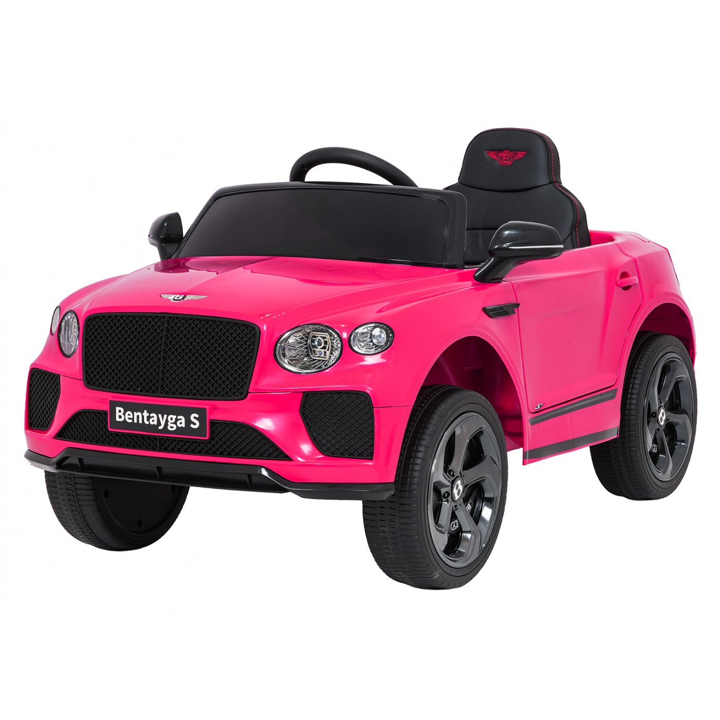 Růžové vozidlo Bentley Bentayga S