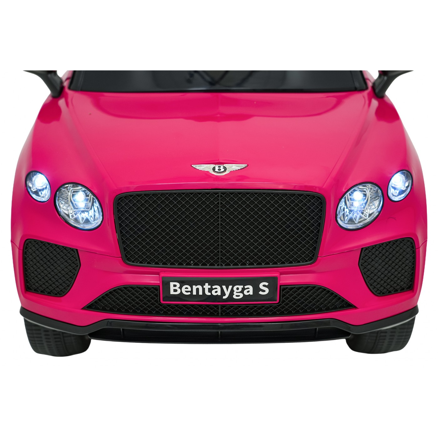 Růžové vozidlo Bentley Bentayga S