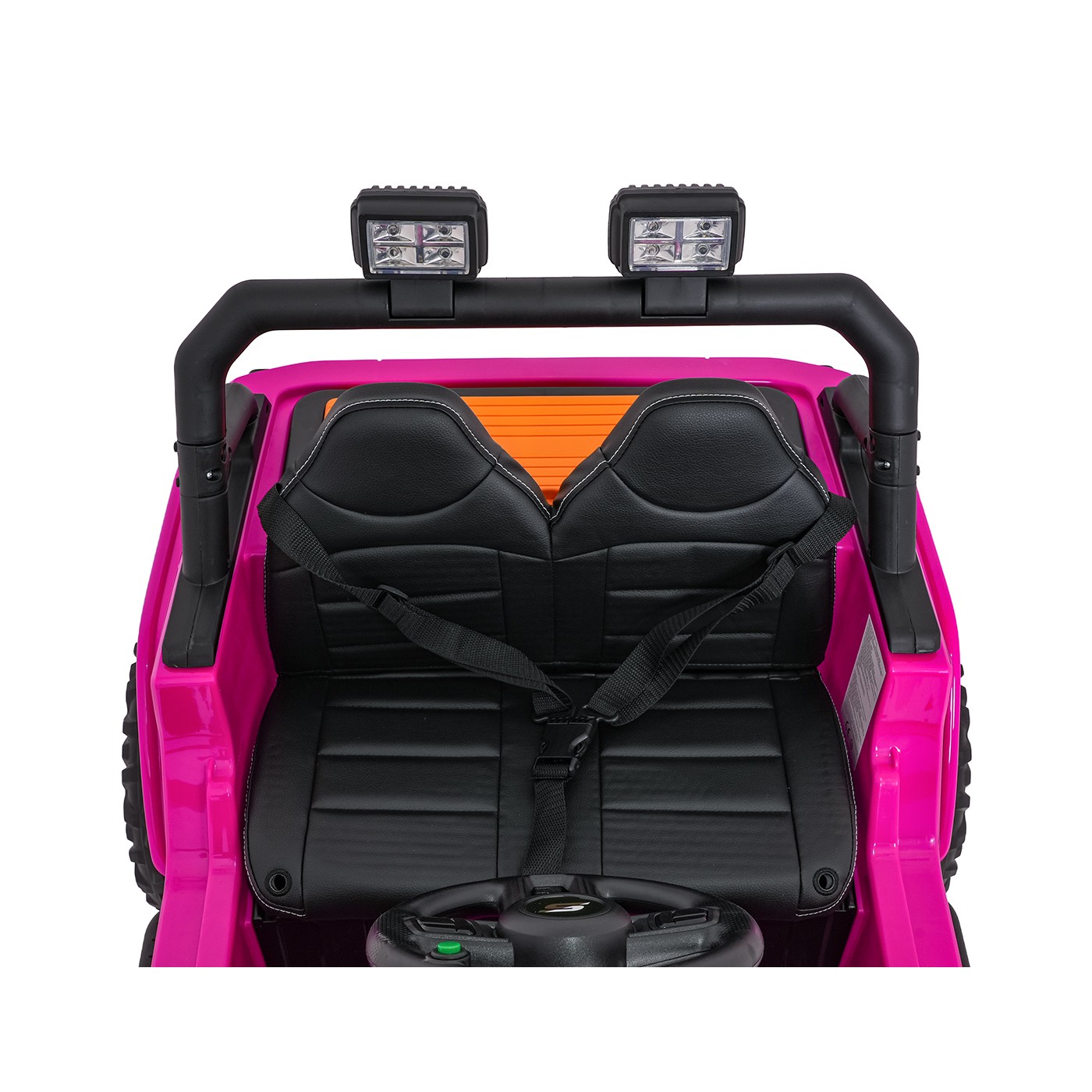 Růžové vozidlo Jeep Monster