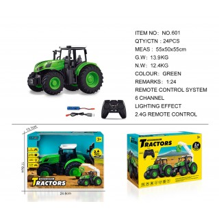 Zelený traktor 1:24 s dálkovým ovládáním