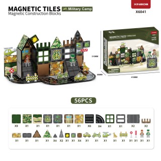 Magnetické cihly Army 56el.