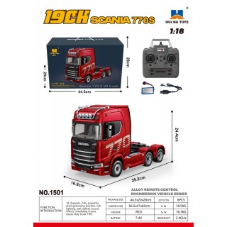 SCANIA 770S R/C truck 1:18 Červený