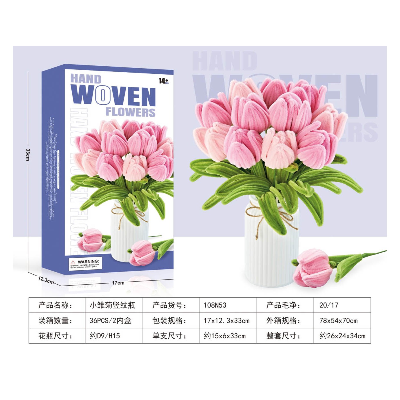 Kytice měkkých květin DIY Tulipány