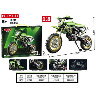 Sada cihel Motocykl Zelená 466el.