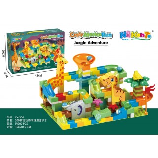 Kuličková dráha Jungle bricks 200el.