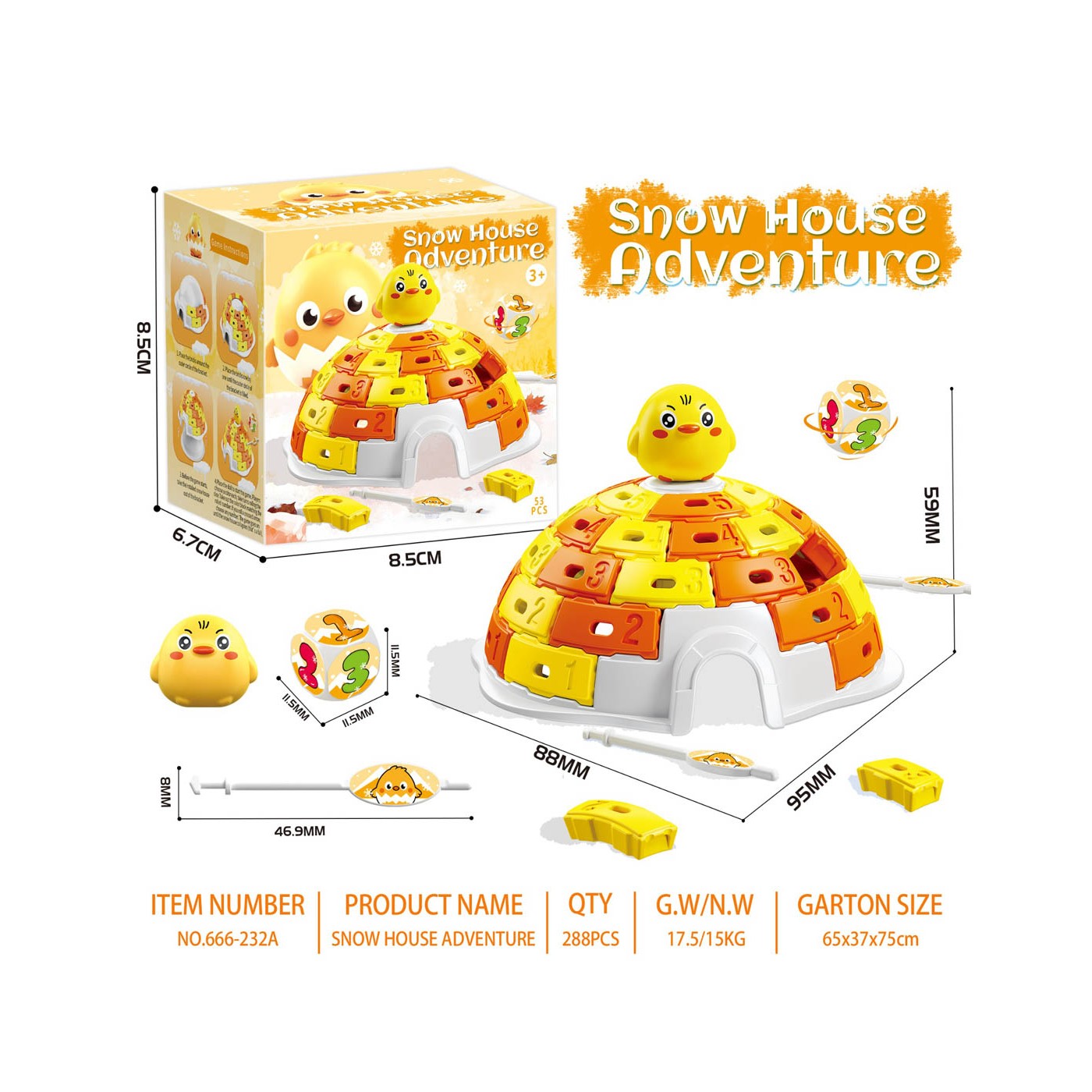 Igloo Bricks Arkádová hra Duckling Version