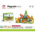 Sada magnetických kostek Zoo 27el.
