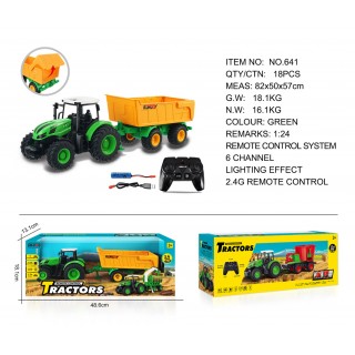 Tahač s otevíratelným žlutým návěsem R/C 1:24