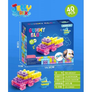 Měkké barevné gelové bloky 40el.