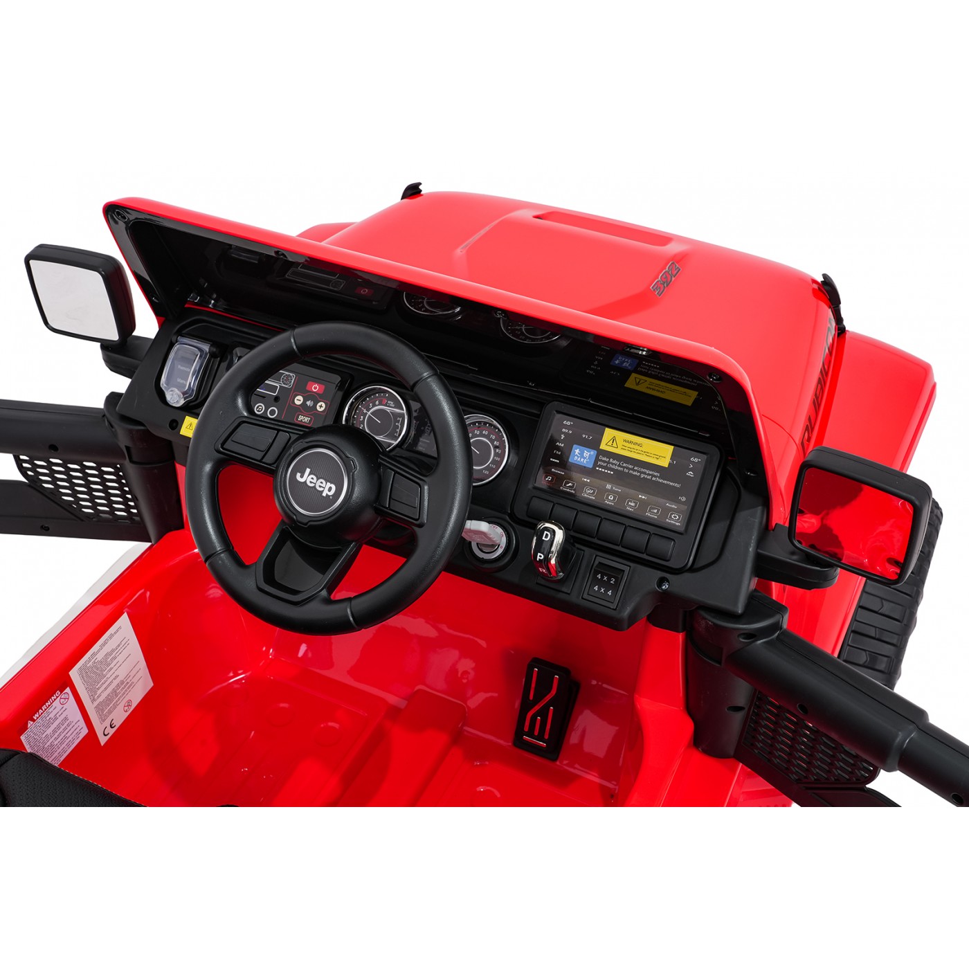 Jeep Wrangler Rubicon LIFT červené vozidlo