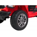 Jeep Wrangler Rubicon LIFT červené vozidlo