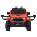 Jeep Wrangler Rubicon LIFT oranžové vozidlo
