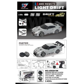 copy of R/C Drift Car 1:20 se světly Funkce zelená