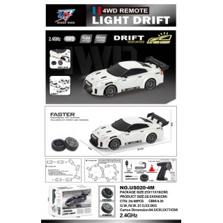 R/C Drift Car 1:20 se světly Funkce bílá