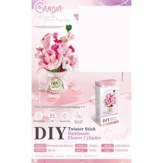 DIY Měkká květinová sada Růžová kytice