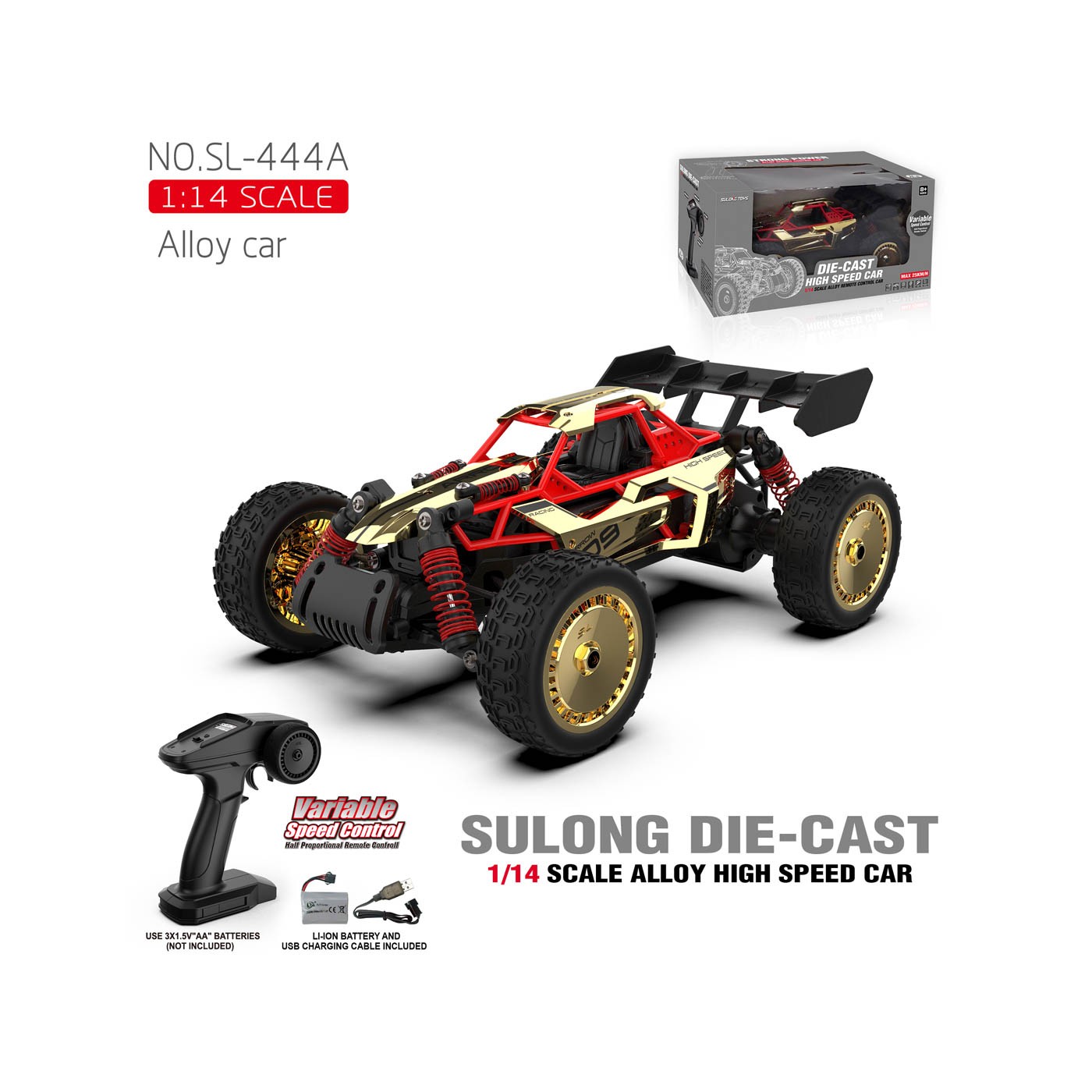 Crawler R/C 1:14 ARROW Červený