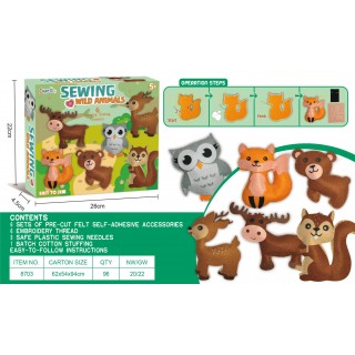 Kreativní sada pro vyšívání postaviček Animal Edition
