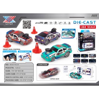 Driftovací auto 1:64 HEADWAY + příslušenství