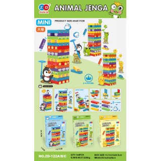 Arkádová hra Jenga MINI Frog Edition