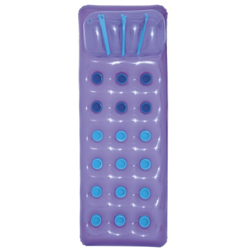 Neonová plážová matrace BESTWAY fialová 188x71cm + sada na opravu